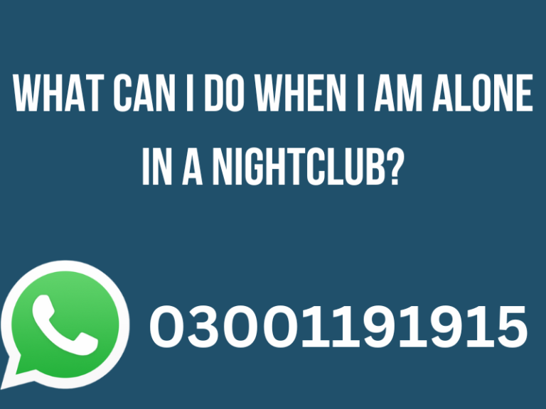 What Can I Do When I Am Alone in a Nightclub?