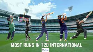 Top 10 T20 International Players In Cricket With Maximum Runs